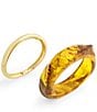 Robert Lee Morris Soho Brown Resin Bangle Bracelet Set - Image 4
