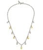 Color:Two Tone - Image 1 - Charm Bib Collar Necklace