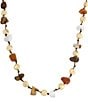 Robert Lee Morris Soho Chip Stone Station Beaded Resort Collar Necklace - Image 2