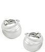 Robert Lee Morris Soho Chubby Huggie Hoop Clip Earrings - Image 3