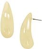 Color:Gold - Image 1 - Dome Drop Earrings