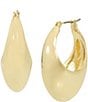 Color:Gold - Image 1 - Dome Hoop Earrings