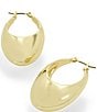 Color:Gold - Image 2 - Dome Hoop Earrings