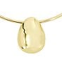 Color:Gold - Image 2 - Dome Pendant Wire Collar Necklace