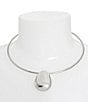 Color:Silver - Image 3 - Dome Pendant Wire Short Pendant Necklace