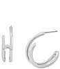 Robert Lee Morris Soho Fluid Bypass Hoop Earrings - Image 1