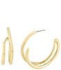 Robert Lee Morris Soho Fluid Bypass Medium Hoop Earrings - Image 1