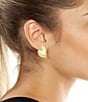 Robert Lee Morris Soho Heart Button Drop Earrings, Color:Gold - Image 3