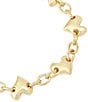Robert Lee Morris Soho Heart Charm Bracelet, Color:Gold - Image 3