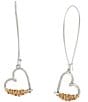 Robert Lee Morris Soho Heart Dangle Hoop Earrings - Image 1