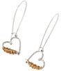 Robert Lee Morris Soho Heart Dangle Hoop Earrings - Image 2