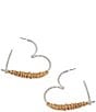 Robert Lee Morris Soho Heart Large Hoop Earrings - Image 3