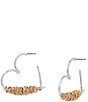 Robert Lee Morris Soho Heart Medium Hoop Earrings - Image 1