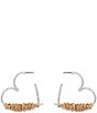 Robert Lee Morris Soho Heart Medium Hoop Earrings - Image 2