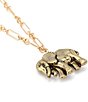 Robert Lee Morris Soho Heirloom Charms Elephant Long Pendant Necklace, Color:Gold - Image 3