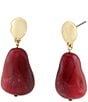 Robert Lee Morris Soho Jasper Stone Drop Earrings - Image 1