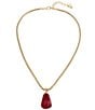 Robert Lee Morris Soho Jasper Stone Short Pendant Necklace - Image 1