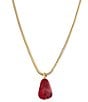 Robert Lee Morris Soho Jasper Stone Short Pendant Necklace - Image 1