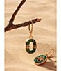 Robert Lee Morris Soho Malachite Link Drop Earrings - Image 4