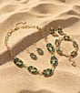 Robert Lee Morris Soho Malachite Link Drop Earrings - Image 5
