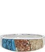 Color:Multi - Image 1 - Mixed Stone Bangle Hinge Bracelet