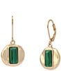 Robert Lee Morris Soho Molten Disc Drop Earrings, Color:Green - Image 1
