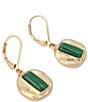 Robert Lee Morris Soho Molten Disc Drop Earrings, Color:Green - Image 2