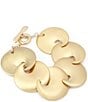 Robert Lee Morris Soho Molten Statement Link Line Toggle Bracelet - Image 1