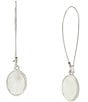 Robert Lee Morris Soho Mother of Pearl Disc Dangle Drop Earrings - Image 1
