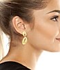 Color:Gold - Image 2 - Open Circle Double Drop Earrings