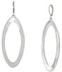 Robert Lee Morris Soho Oval Link Orbital Drop Earrings, Color:Silver - Image 1