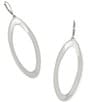 Robert Lee Morris Soho Oval Link Orbital Drop Earrings, Color:Silver - Image 2