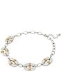 Robert Lee Morris Soho Oval Link Wire Wrapped Bib Collar Necklace - Image 2
