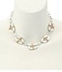Robert Lee Morris Soho Oval Link Wire Wrapped Bib Collar Necklace - Image 4