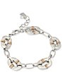 Robert Lee Morris Soho Oval Link Wire Wrapped Line Bracelet - Image 1