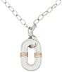 Robert Lee Morris Soho Oval Link Wire Wrapped Short Pendant Necklace - Image 3