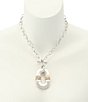 Robert Lee Morris Soho Oval Link Wire Wrapped Short Pendant Necklace - Image 4