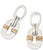 Robert Lee Morris Soho Oval Link Wire Wrapped Statement Drop Earrings - Image 2