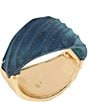 Color:Blue Patina - Image 2 - Patina Statement Bangle Bracelet