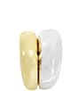 Robert Lee Morris Soho Ribbed Two Tone Sculptural Stacked Ring, Color:Two Tone - Image 3
