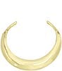 Color:Gold - Image 1 - Sculpted Hinged Collar Necklace