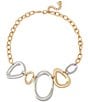 Robert Lee Morris Soho Sculpted Link Bib Collar Necklace - Image 1