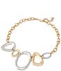 Robert Lee Morris Soho Sculpted Link Bib Collar Necklace - Image 2