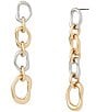 Robert Lee Morris Soho Sculpted Link Linear Earrings - Image 1