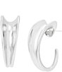 Robert Lee Morris Soho Chunky Sculpted Medium Hoop Earrings - Image 5