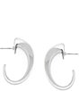Robert Lee Morris Soho Chunky Sculpted Medium Hoop Earrings - Image 6