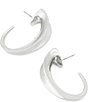 Robert Lee Morris Soho Chunky Sculpted Medium Hoop Earrings - Image 3