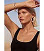 Robert Lee Morris Soho Sculpted Small Circle Hoop Earrings - Image 5