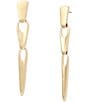 Robert Lee Morris Soho Sculptural Link Linear Earrings - Image 1