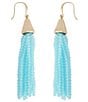Robert Lee Morris Soho Seed Bead Fringe Drop Earrings - Image 2